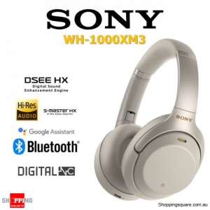 Sony 1000X M3 Wireless Bluetooth Noise Canceling Headphone Silver