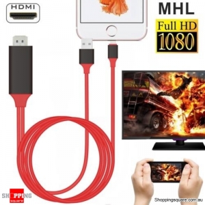 Lightning To LED LCD TV HDMI Adapter Video Output Cable For iPhone XS MAX XR 8 iPad