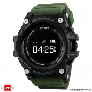 SKMEI 1188 Smart Watch Heart Rate Pedometer Calorie Bluetooth Turn Wrist Display - Green