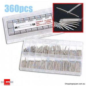 360pcs Watch Spring Bars & Link Pins 6 23mm Tools with box
