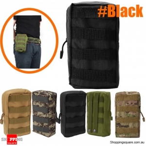 Outdoor Sport Tactical Large Capacity Storage Bag Phone Pouch  first aid kit bag - Black
