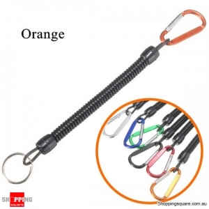 Multi-purpose Fishing Lanyards Boating Fishing Ropes Clipper Secure Pliers Lip Grips Tackle Fish Tools - Orange