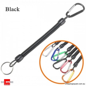 Multi-purpose Fishing Lanyards Boating Fishing Ropes Clipper Secure Pliers Lip Grips Tackle Fish Tools - Black