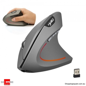 6D Ergonomic Rechargeable 2.4GHz Wireless Vertical Mouse Gaming Mouse - Gray