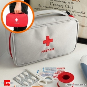 Emergency Bag First Aid Travel Outdoors Camping Medicine Storage Bag Survival Kit - Gray