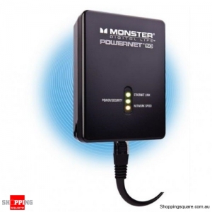 MONSTER Powernet 50 200Mbps Ethernet Over Power Network Extender PLN 50 - Black