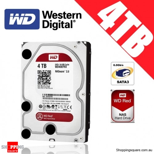 Western Digital WD Red NAS 4TB 3.5-inch Hard Drive Disk