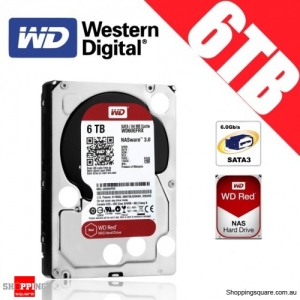 Western Digital WD Red NAS 6TB 3.5-inch Hard Drive Disk