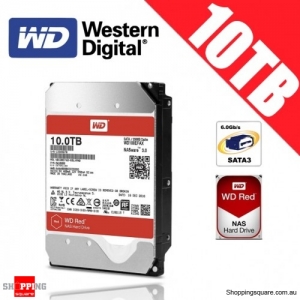 Western Digital WD Red NAS 10TB 3.5-inch Hard Drive Disk
