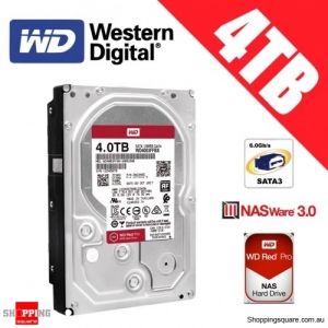 Western Digital Red PRO 4TB 3.5-inch 7200 RPM SATA 6Gb/s NAS Hard Drive Disk