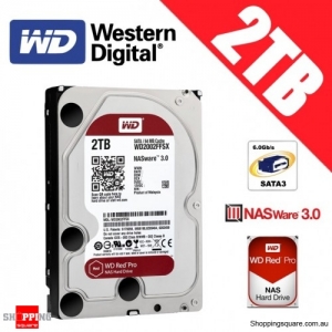 Western Digital Red PRO 2TB 3.5-inch 7200 RPM SATA 6Gb/s NAS Hard Drive Disk