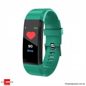 0.96'' OLED Color Screen Smart Watch Waterproof Blood Pressure Monitor Smart Bracelet - Green