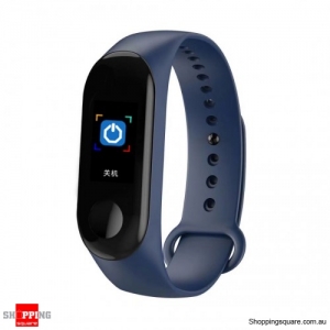 0.96'' TFT Waterproof Smart Bracelet Smart Watch - Blue