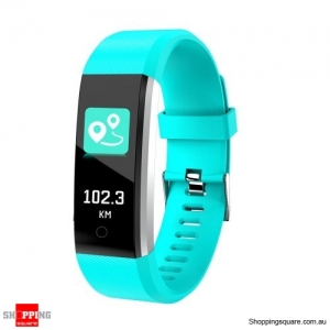 ID115 PLUS 2 Color UI Display Smart Watch Blood Pressure Oxygen Monitor Sport Tracker Watch -Green