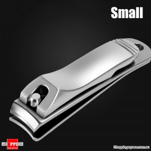 Stainless Steel Nail Clipper Fingernail Cutter Manicure Tool with Nail File - Small