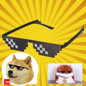 Double Row Pixel Glasses Photography Tools Cool Pose Style Toys Party