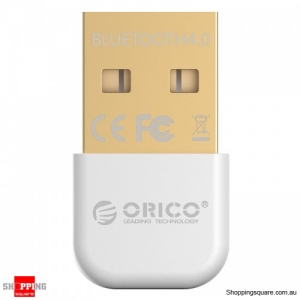 ORICO BTA-403 Mini Bluetooth 4.0 24K Gold-Plated Adapter for PC Laptop - White