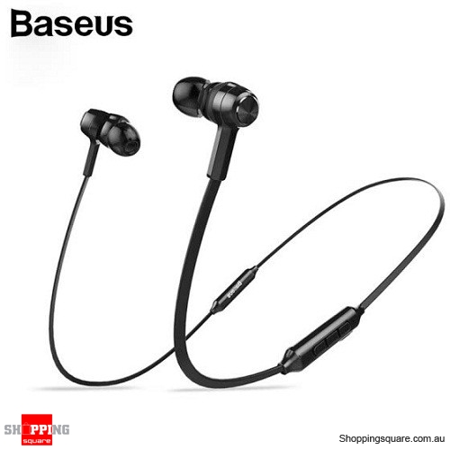 Baseus S06 Wireless Bluetooth Earphone Mobile Phone Stereo Wired Control with MIC - Black