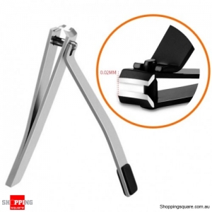 Stainless Steel Nail Clip Clipper Fingernail Cutter Toenails Manicure Tool - Silver