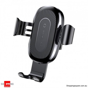 Baseus Car Mount Qi Wireless Quick Charging Pad Holder Black Colour