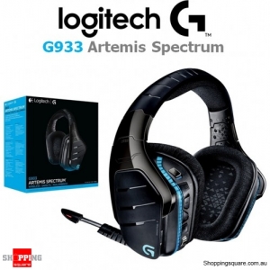 Logitech G933 Artemis Spectrum Wireless 7.1 RGB Surround Gaming Headset Black