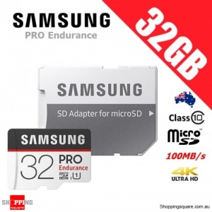Samsung Pro Endurance 32GB micro SDHC Memory Card 100MB/s + Adapter