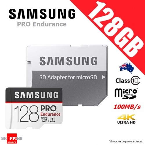 Samsung Pro Endurance 128GB microSDXC Memory Card 100MB/s + Adapter 
