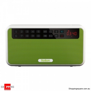 Portable Mini Wireless Bluetooth Speaker 1500mAh FM Radio Hands-free Speaker - Green