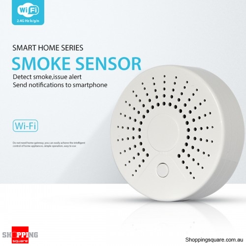 WiFi Wireless Smart Smoke Detector Security Alarm Battery Operated Sensor System
