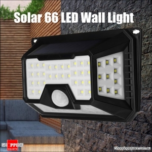 Solar Waterproof 3.5W 66LED Solar Light PIR Motion Sensor Wall Lamp for Outdoor Garden