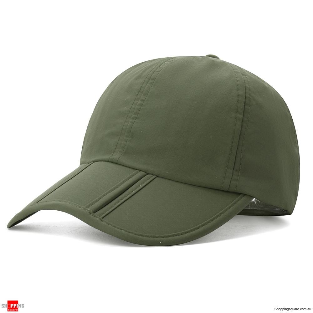 Foldable Quick-drying Vogue Baseball Cap Sunshade Casual Outdoors Hat - Army Green