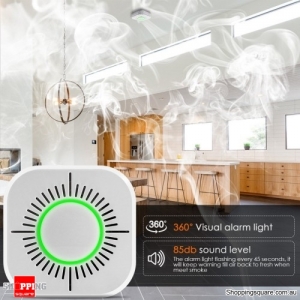 433MHz Wireless Smoke Detector Fire Security Alarm Protection Smart Sensor For Home Office