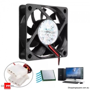 60mm x 60mm x 15mm 12V 4 Pin Internal Computer CPU Cooling Fan Desktop Cooler Fan