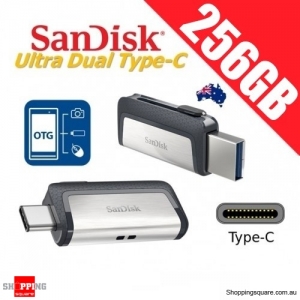 SanDisk Ultra Dual Drive 256GB USB Type-C USB 3.1 Smartphone Tablet PC 150MB/s 