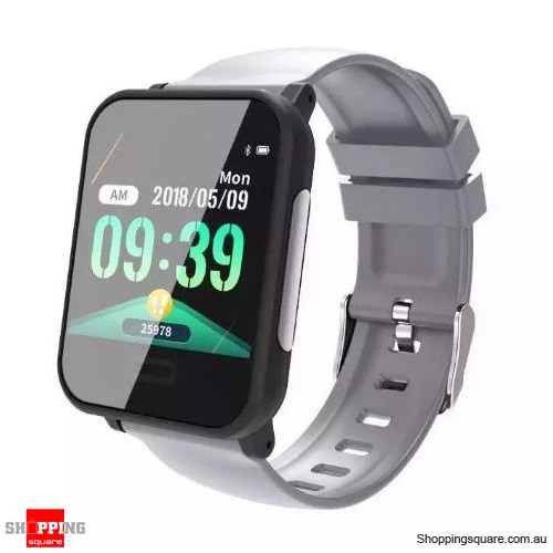 1.3' Health Monitor IP67 Waterproof Long Standby Strap Sport Smart Watch - Gray