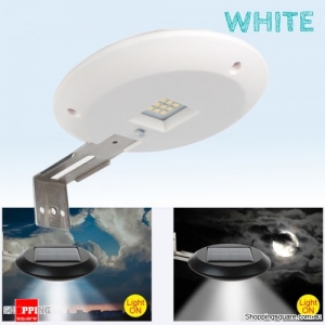9 LED 100lm Solar Rechargeable Wireless Waterproof Garden Courtyard Wall Light - White