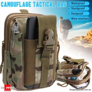 Waterproof Nylon Military Tactical Molle Waist Pack Utility Pouch Pocket Bag