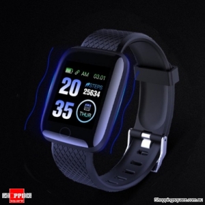 Large Touch Screen HR Monitor Sport Smart Watch - Blue