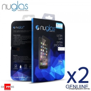 2x NUGLAS 2.5D Clear Tempered Glass Screen Protector for iPhone SE/5S/5C/5