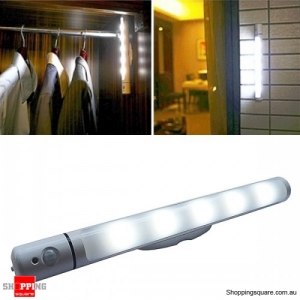 PIR Motion Light Sensor LED Swivel Light Battery Power Lamp for Cabinet Closet
