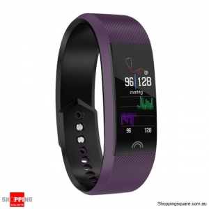 0.96'' Color Screen IP68 Waterproof Smart Watch Sports Bracelet - Purple