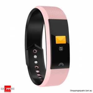 0.96'' Color Screen IP68 Waterproof Smart Watch Sports Bracelet - Pink