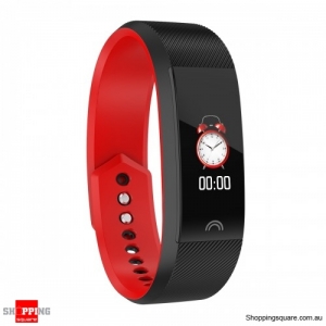 0.96'' Color Screen IP68 Waterproof Smart Watch Sports Bracelet - Black