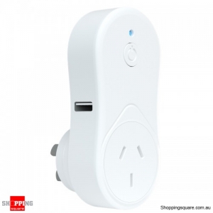 Brilliant Lighting Smart WiFi Plug with USB White