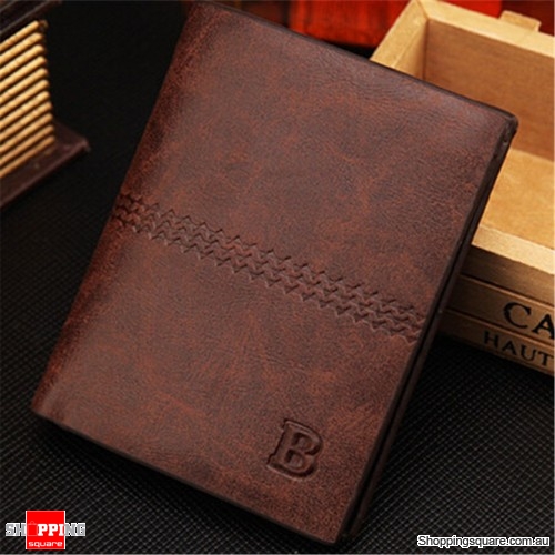 Wallet PU Leather Purses Soft Card Case Card Holder - Light Coffee