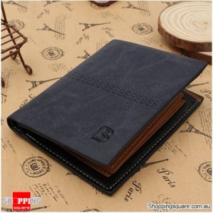 Wallet PU Leather Purses Soft Card Case Card Holder - Blue
