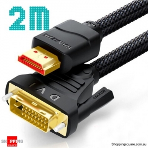 1080P DVI(24+1) to HDMI Bi-Directional Transmission HDMI Cable for PC Projector TV Screen - 2 Meter