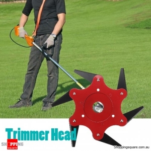 Trimmer Head 65Mn 6 Teeth Blade Trimmer Head Brush Cutter Blade for Lawnmower