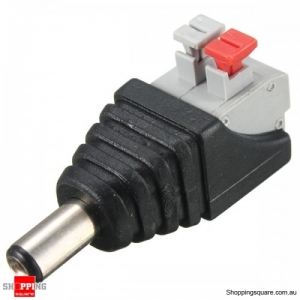 DC Power Male Female Connector Adapter Plug Cable Pressed - Male Connector