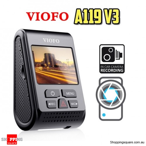 VIOFO A119 V3 QUAD HD 30FPS Car Dash Camera Buffered Parking Mode with GPS Module